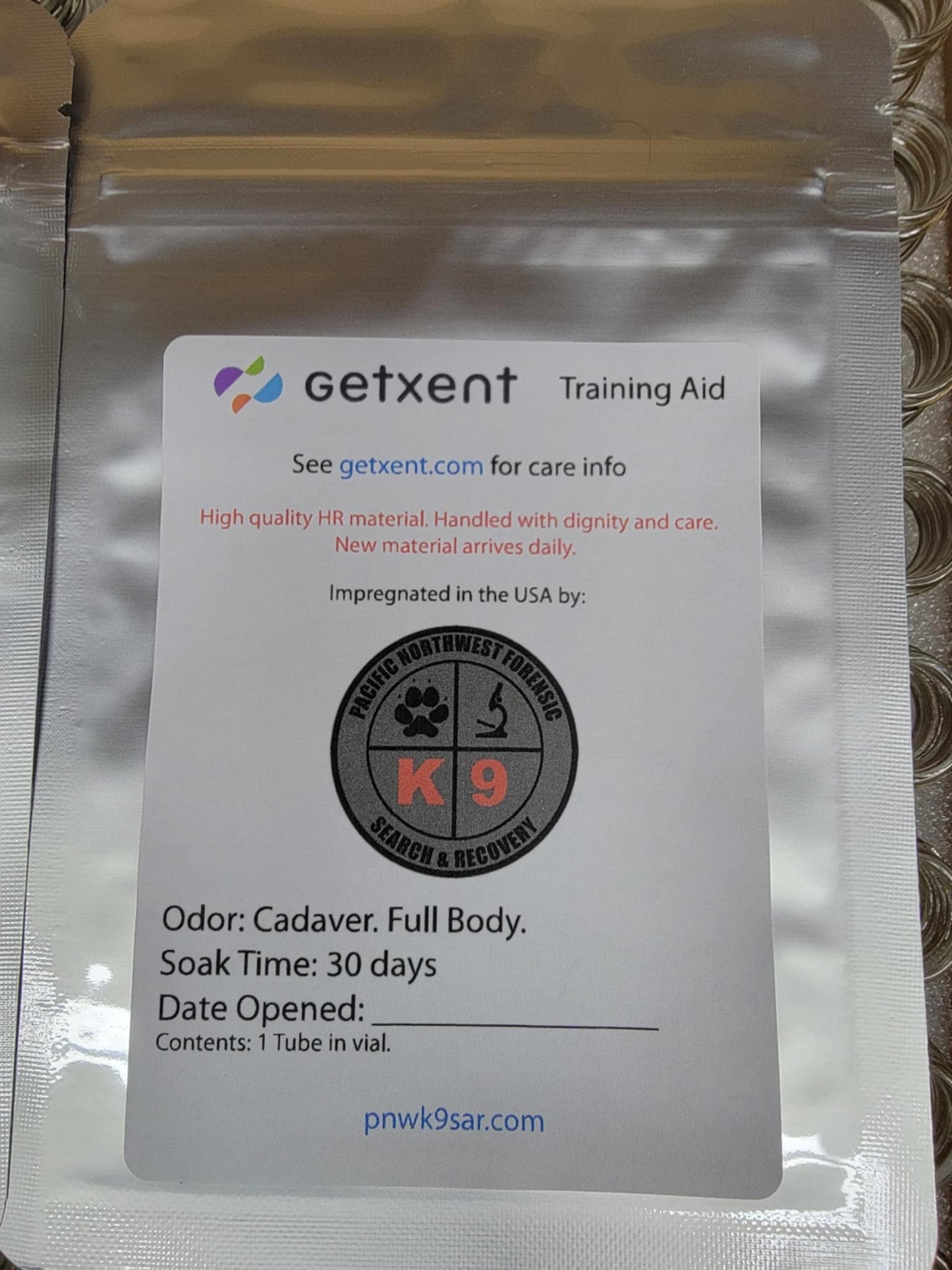 Getxent Tube Kit. Cadaver. Full Body Stage 3 Decomp