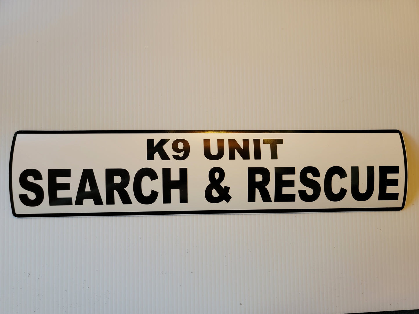 Search and Rescue K9 Vehicle Magnets 4" x 18"